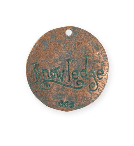 29.5x28.5mm Knowledge Tree [Green Girl Studios] - Copper Verdigris (1pc)