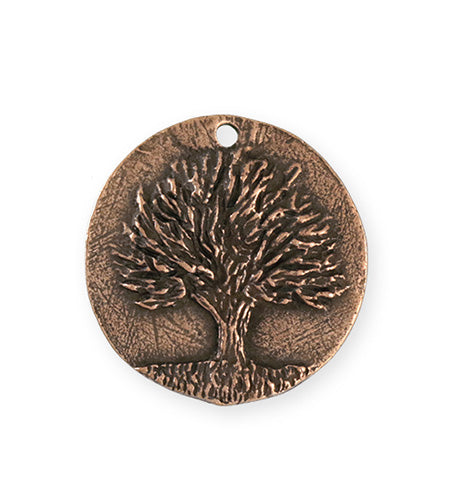 29.5x28.5mm Knowledge Tree [Green Girl Studios] - Copper Antique (1pc)