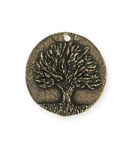 29.5x28.5mm Knowledge Tree [Green Girl Studios] - Bronze Antique (1pc)