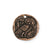 26x25.5mm Owl Coin [Green Girl Studios] - Copper Antique (1pc)