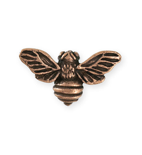 34.5x20mm Honeybee [Green Girl Studios] - Copper Antique (1pc)