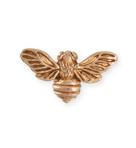 34.5x20mm Honeybee [Green Girl Studios] - Rose Gold Antique (1pc)