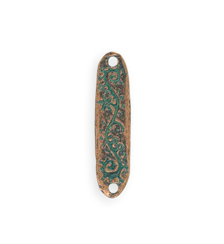 31.5x8mm Seek Wisdom [Green Girl Studios] - Copper Verdigris (1pc)