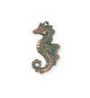 27x13.5mm Seahorse [Green Girl Studios] - Copper Verdigris (1pc)