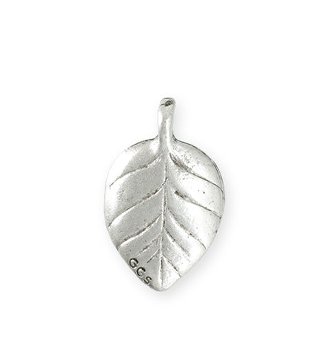 29x18.5mm Fairy Leaf [Green Girl Studios] - Sterling Silver Antique (1pc)