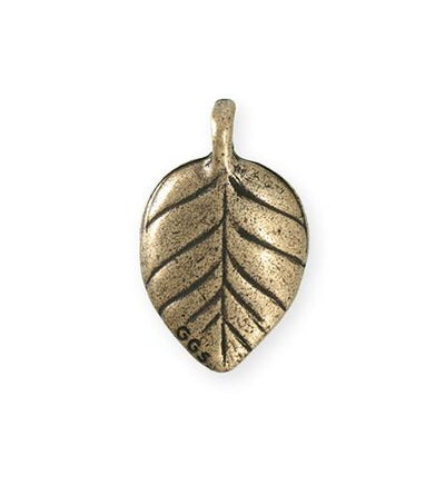 29x18.5mm Fairy Leaf [Green Girl Studios] - Bronze Antique (1pc)