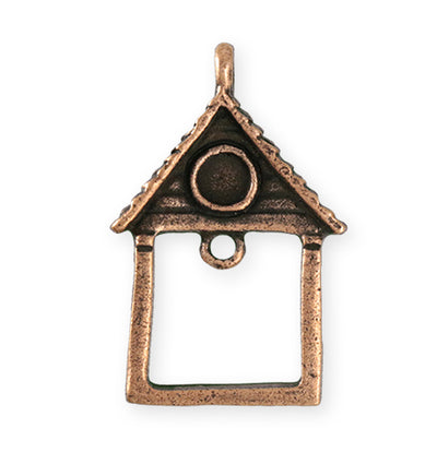 39X25.5mm Home Sweet Home [Green Girl Studios] - Copper Antique (1pc)