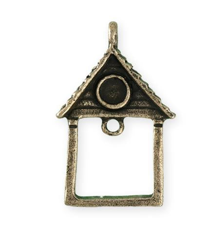 39X25.5mm Home Sweet Home [Green Girl Studios] - Bronze Antique (1pc)