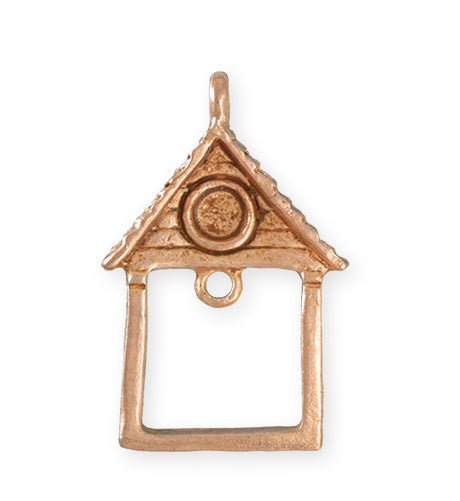 39X25.5mm Home Sweet Home [Green Girl Studios] - Rose Gold Antique (1pc)