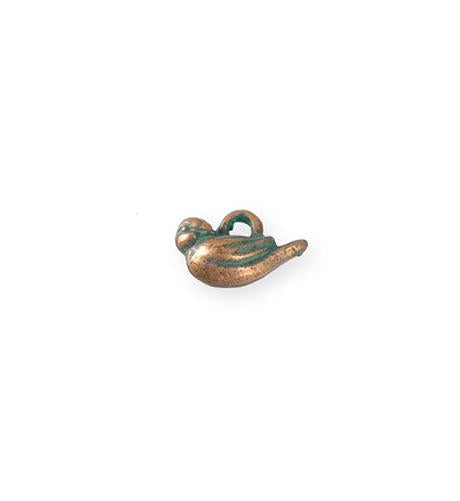 14x8mm Bird [Green Girl Studios] - Copper Verdigris (1pc)