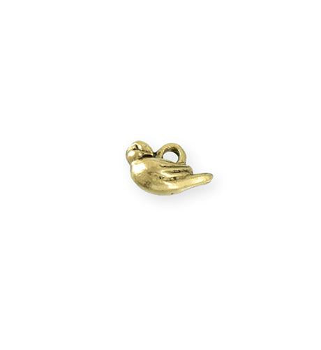 14x8mm Bird [Green Girl Studios] - 10K Gold Antique (1pc)