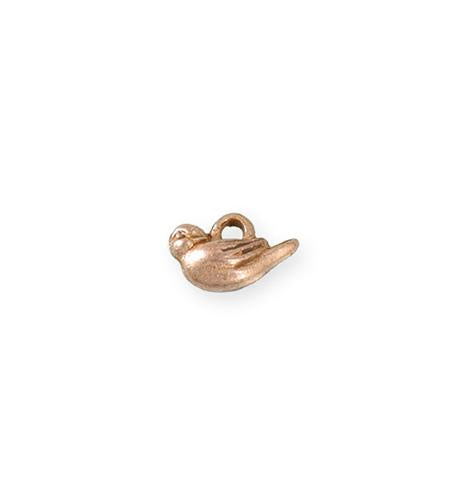 14x8mm Bird [Green Girl Studios] - Rose Gold Antique (1pc)