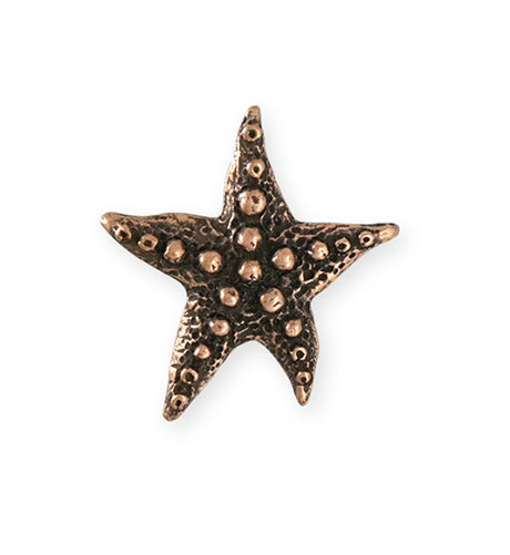 28.5x27.5mm Starfish Wish [Green Girl Studios] - Copper Antique (1pc)