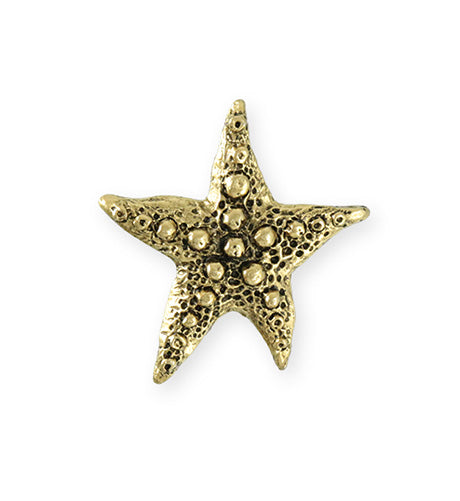 28.5x27.5mm Starfish Wish [Green Girl Studios] - 10K Gold Antique (1pc)