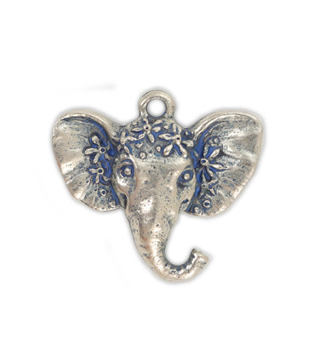 30x28mm, Elephant [Green Girl Studios] - Pewter Antique (1pc)