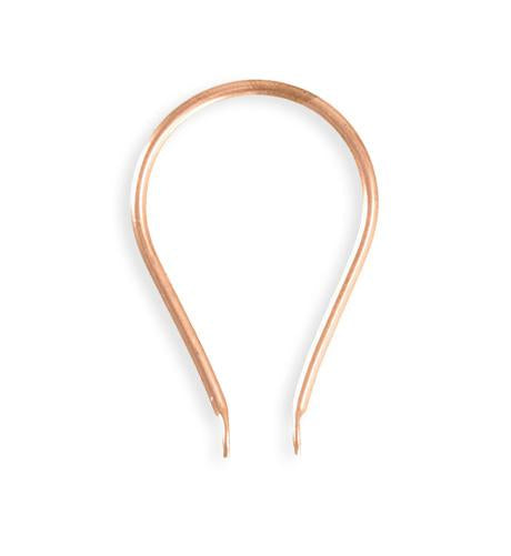 35x22mm Teardrop Hoop - Copper Plated (10 pcs)