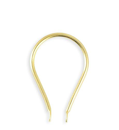 35x22mm Teardrop Hoop - 10K Gold Plated (10 pcs)