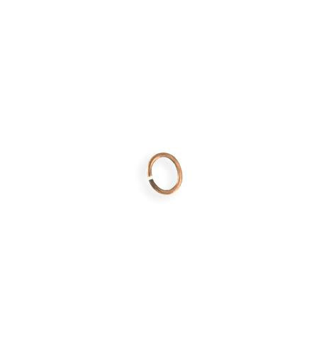 6x5mm Smooth Oval Jump Ring - Copper Antique Plated (208 pcs)