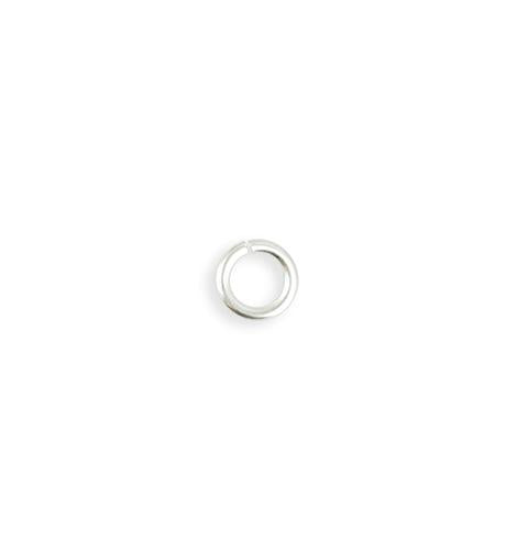 7.25mm Smooth Jump Ring - Sterling Silver Plated (208 pcs)