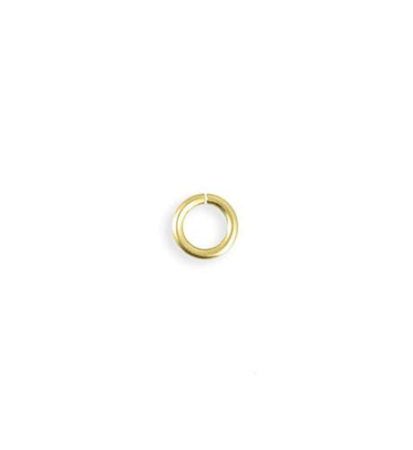 7.25mm Smooth Jump Ring - 14K Gold Antique Plated (208 pcs)