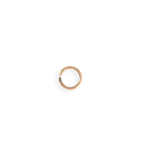 8mm Smooth Jump Ring - Copper Antique Plated (208 pcs)