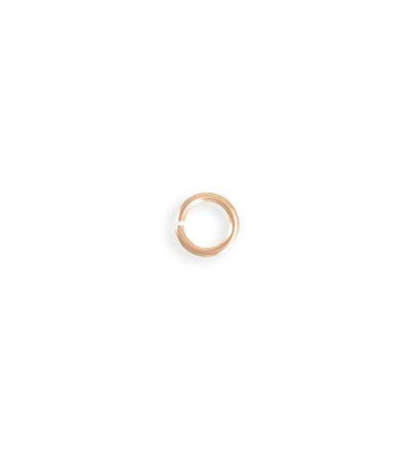 8mm Smooth Jump Ring - Rose Gold Plated (208 pcs)