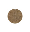 14mm Embossed Dots - Natural Brass (20pcs)