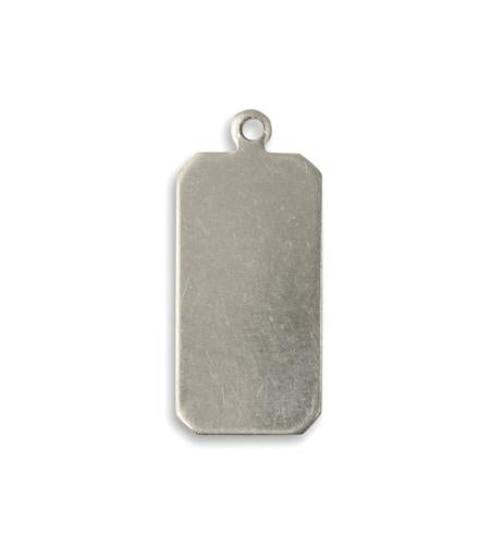 22x11mm Classic Tag - Solid Pewter (22 pcs)