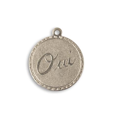 19mm Oui Token (12 pcs)