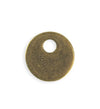 24mm  Asymm etrical Donut Blank - Brass Antique Plated (6 pcs)