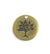 25mm Family Tree Blank - Brass Antique Plated (4 pcs)