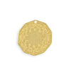 24mm Mandala Frame Blank - 10K Gold Plated (4 pcs)