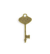 27x13mm Simple Key Blank - Brass Antique Plated (8 pcs)