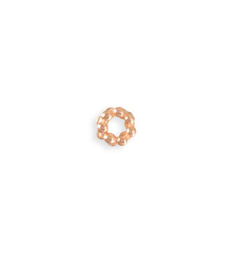 8mm Dotted Spacer - Copper Plated (25 pcs)