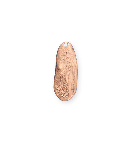 22x10mm Organic Oval - Copper Plated (8 pcs)