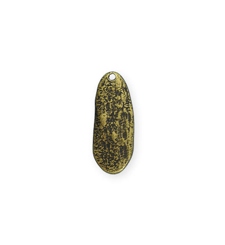 22x10mm Organic Oval - Brass Antique Plated (8 pcs)