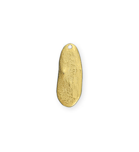 22x10mm Organic Oval - 10K Gold Plated (8 pcs)