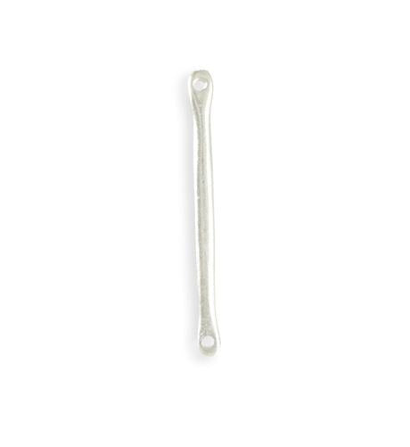 33x3mm Tapered Bar - Sterling Silver Plated (20 pcs)