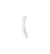 21x4mm Curved Bar - Sterling Silver Plated (20 pcs)
