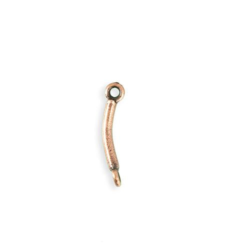 21x4mm Curved Bar - Copper Antique Plated (20 pcs)