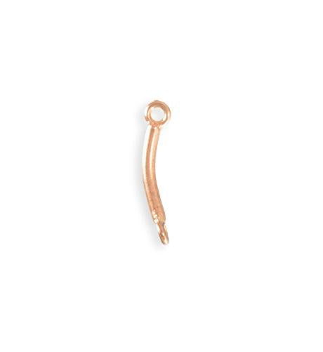21x4mm Curved Bar - Copper Plated (20 pcs)