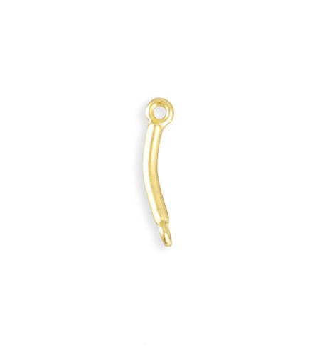 21x4mm Curved Bar - 10K Gold Plated (20 pcs)