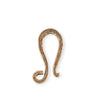 27x12mm Hammered Hook - Copper Antique Plated (8 pcs)