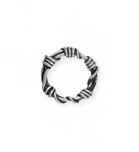 21mm, Wire Wrap Ring - Artisan Pewter (3pcs)