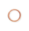 23mm Heavy Hammered Ring - Copper Plated (6 pcs)