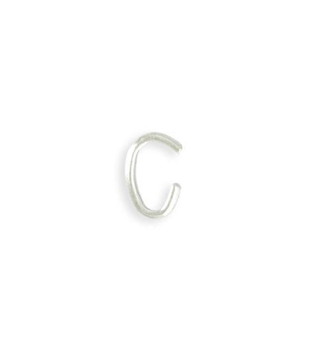 11x9mm Oval Bail Link - Sterling Silver Plated (20 pcs)