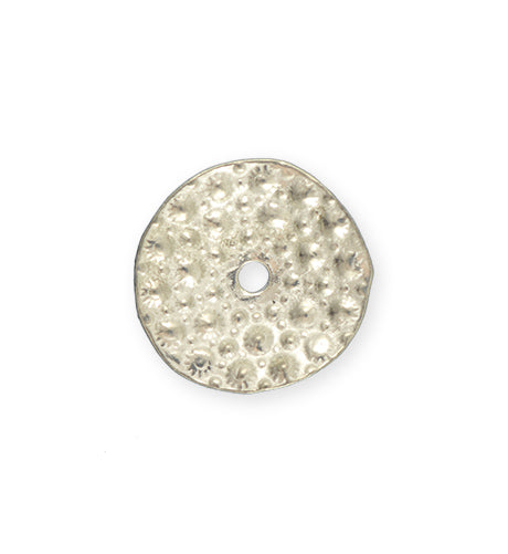 23mm, Sea Urchin Disc - Artisan Pewter (3pcs)