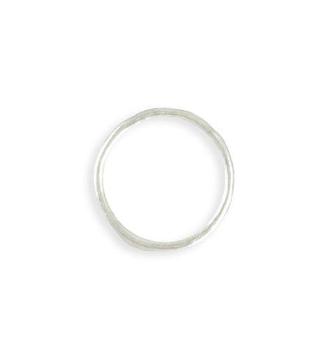 21mm Stacking Ring (Size 8) - Sterling Silver Plated (8 pcs)