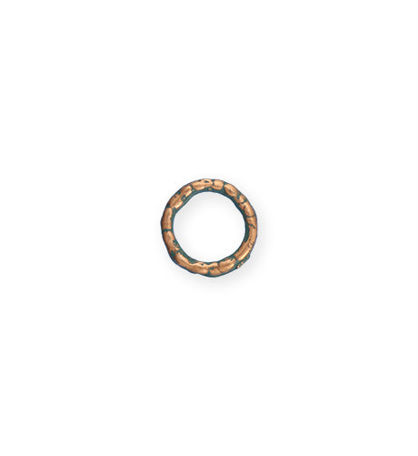 12mm Organic Ring - Copper Verdigris Plated (20 pcs)