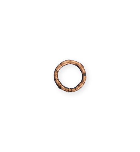 12mm Organic Ring - Copper Antique Plated (20 pcs)